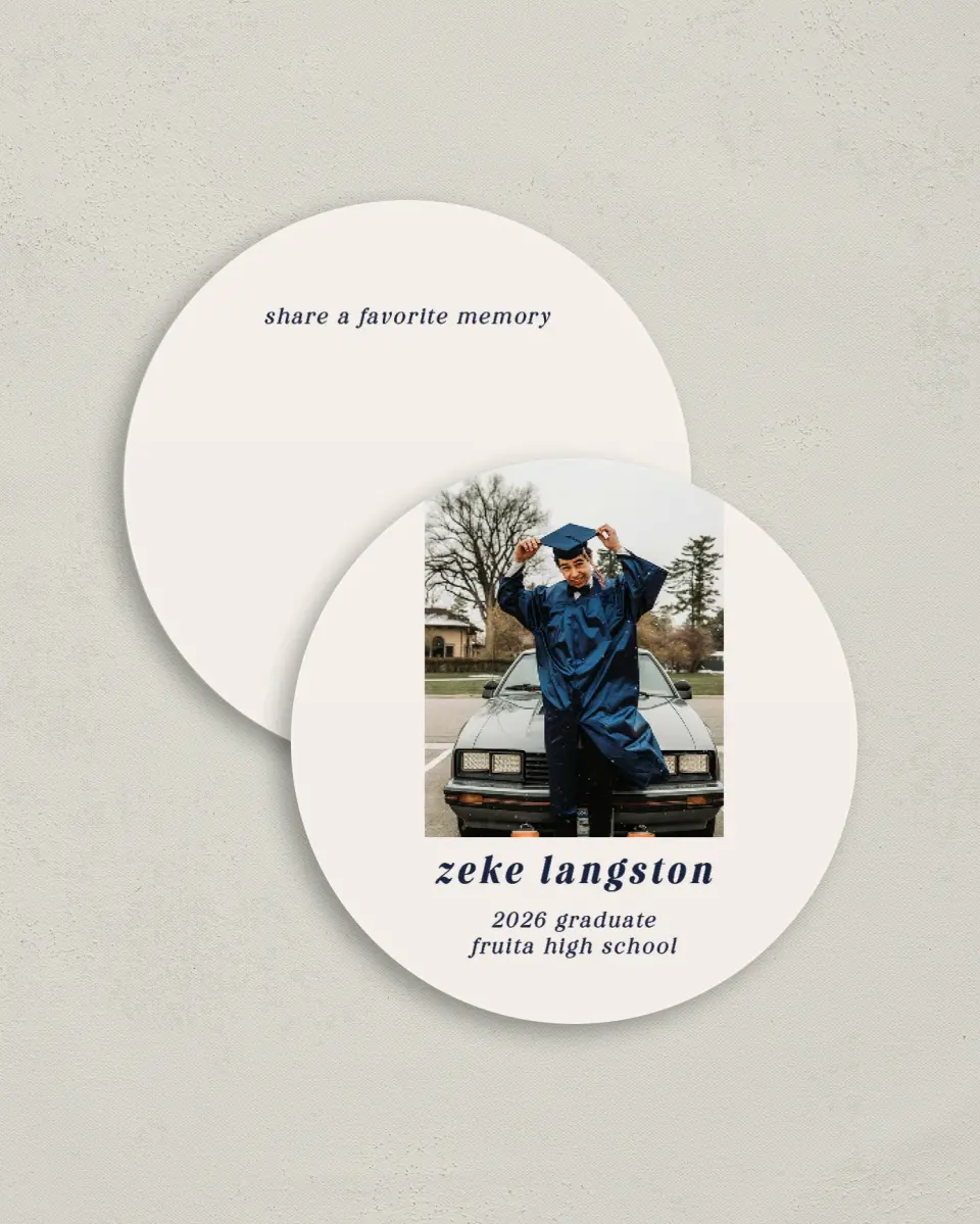 This is a 4" x 4" Share a Memory Card called Jumping Jubilee printed in full color on Luxe Satin (coated) paper