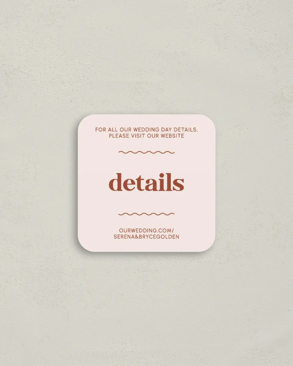 This is a 3¼" x 3¼" Details Card called Fresh Face printed in full color on Luxe Satin (coated) paper