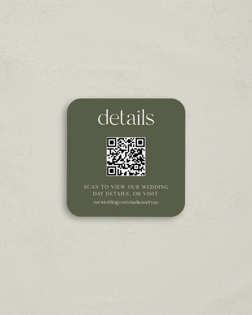 This is a 3¼" x 3¼" Details Card called Clean Order printed in full color on Luxe Satin (coated) paper