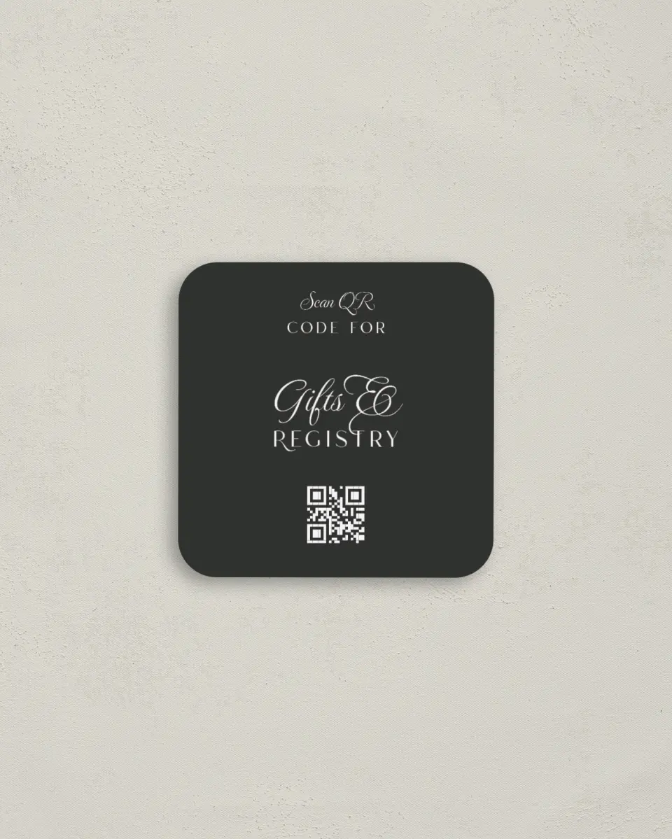 This is a 3¼" x 3¼" Bachelorette Party Thank You Card called Floral Feels printed in full color on Luxe Satin (coated) paper