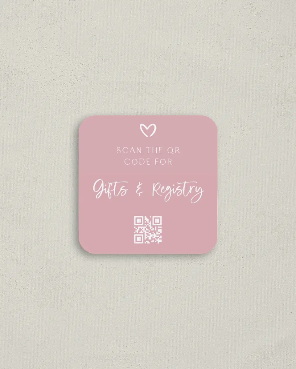 This is a 3¼" x 3¼" Bachelorette Party Thank You Card called Going to the Chapel printed in full color on Luxe Satin (coated) paper