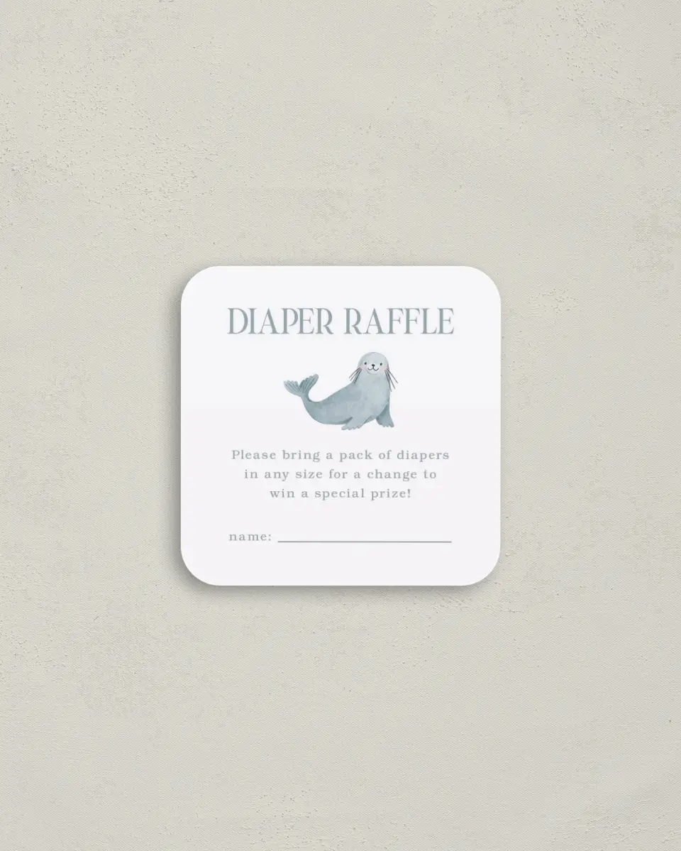 This is a 3¼" x 3¼" Details Card called Arctic Animals printed in full color on Luxe Satin (coated) paper