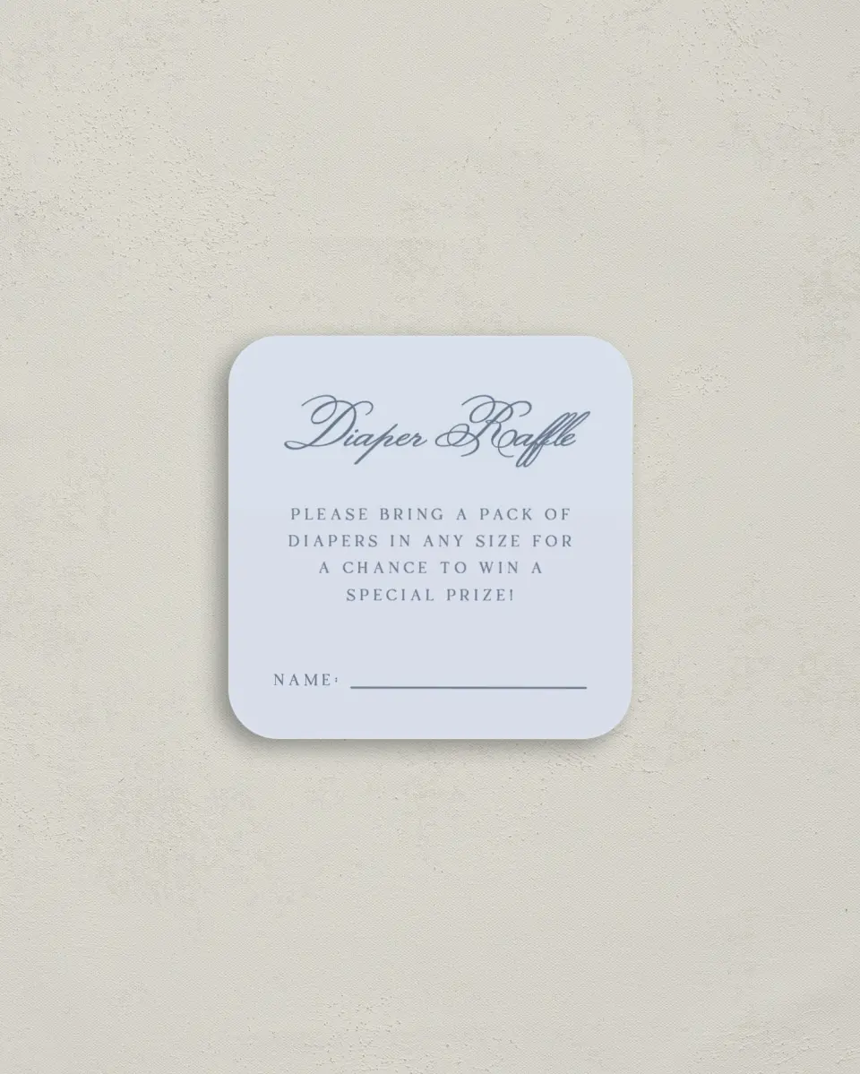 This is a 3¼" x 3¼" Details Card called Blissful Blooms printed in full color on Luxe Satin (coated) paper