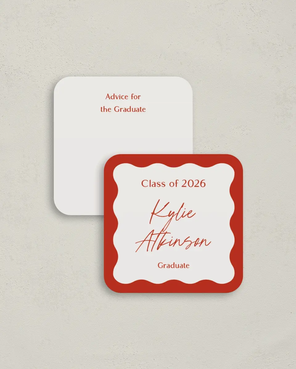 This is a 3¼" x 3¼" Advice Card called Unwavering Spirit printed in full color on Luxe Satin (coated) paper