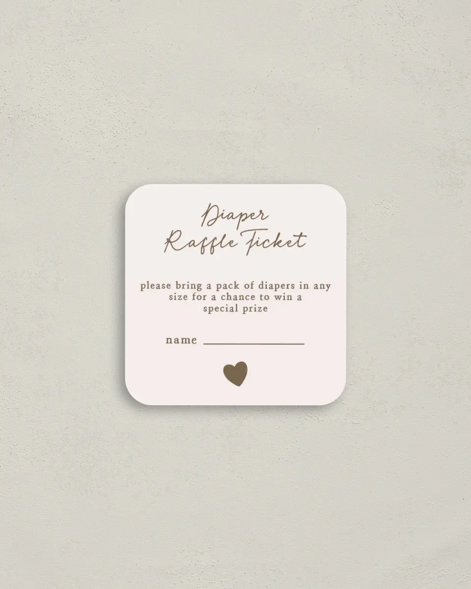 This is a 3¼" x 3¼" Details Card called Cafe Bebe printed in full color on Luxe Satin (coated) paper