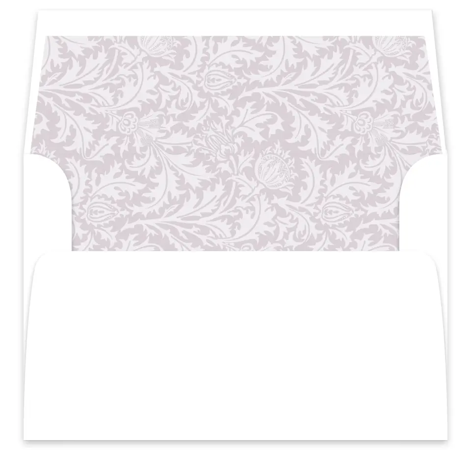 This is a  7⅝" x 7⅞" Envelope Liners (ELA) called Classic Violet printed in full color