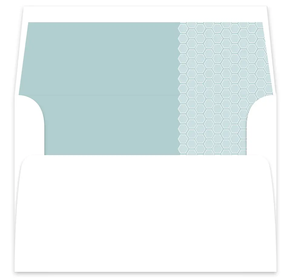This is a  7⅝" x 7⅞" Envelope Liners (ELA) called Honey Blossoms printed in full color