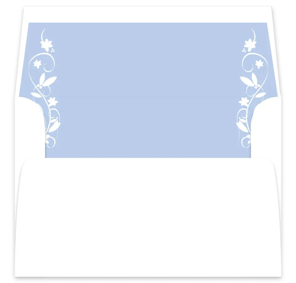 This is a  7⅝" x 7⅞" Envelope Liners (ELA) called Floral Flourish printed in full color