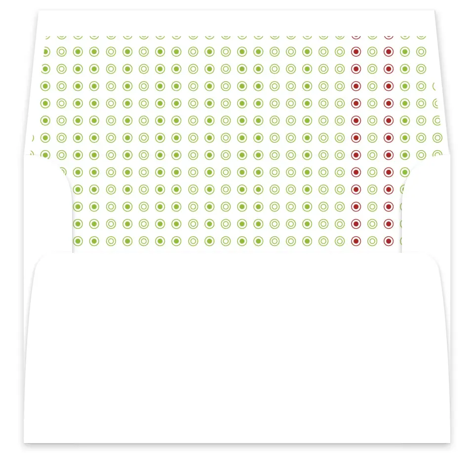 This is a  7⅝" x 7⅞" Envelope Liners (ELA) called Ornament Stripe printed in full color