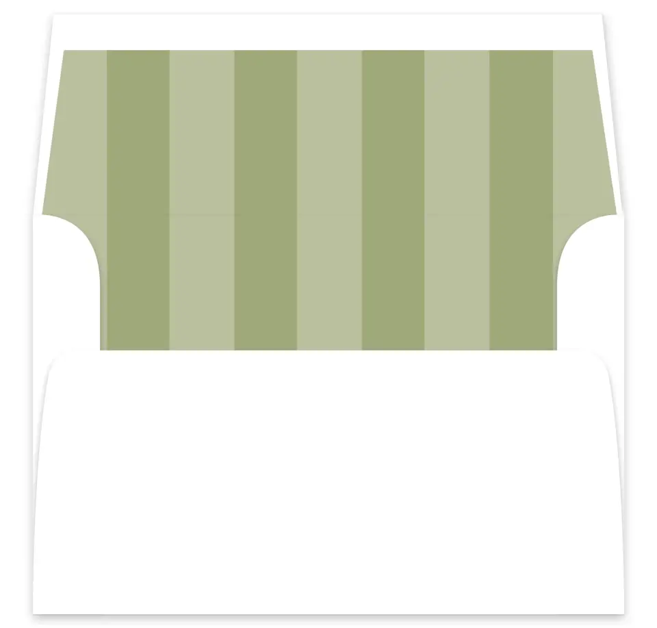 This is a  7⅝" x 7⅞" Envelope Liners (ELA) called Evergreen Christmas printed in full color