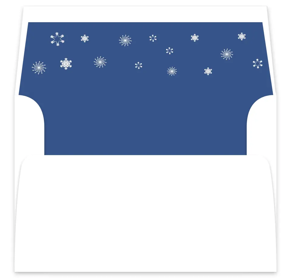 This is a  7⅝" x 7⅞" Envelope Liners (ELA) called Christmas Bell printed in full color