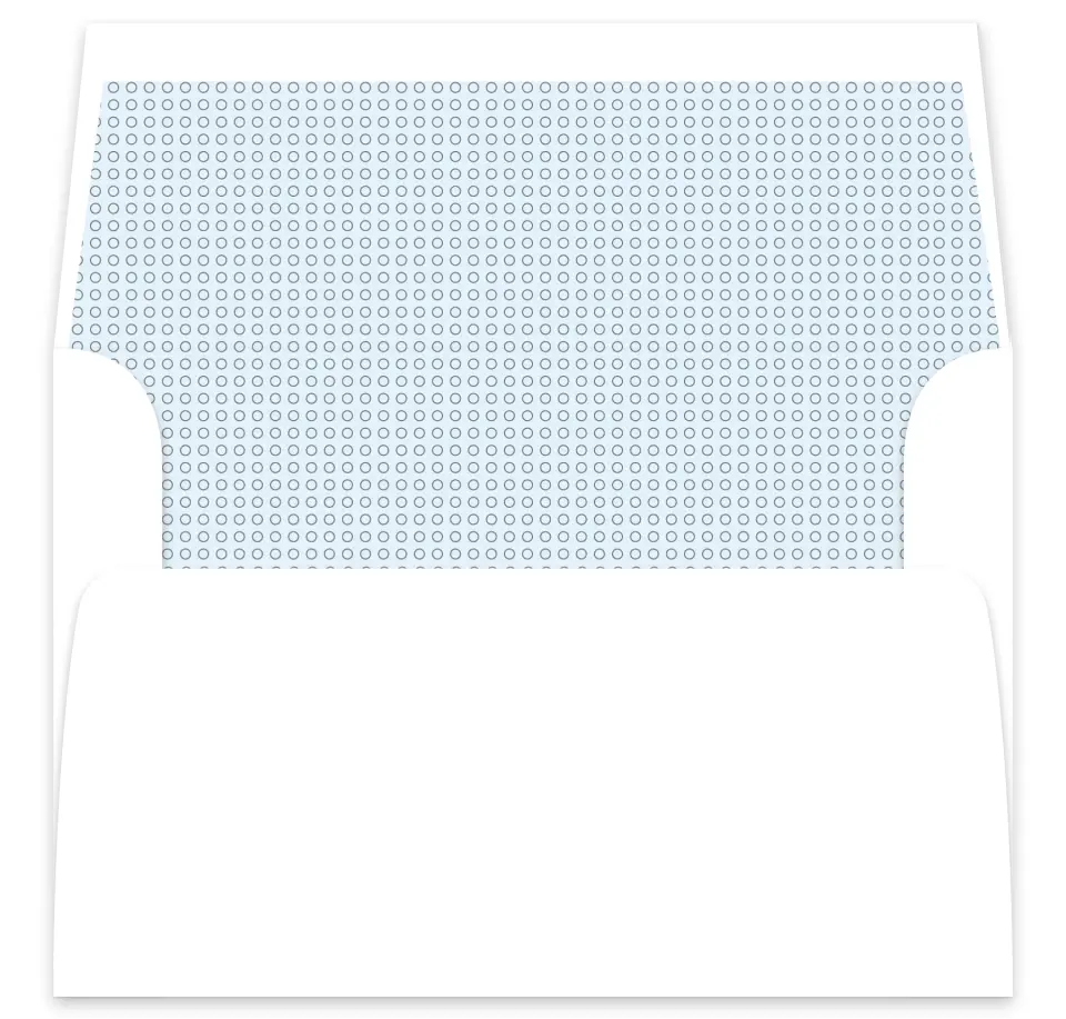 This is a  7⅝" x 7⅞" Envelope Liners (ELA) called Seasonal Snowflake printed in full color