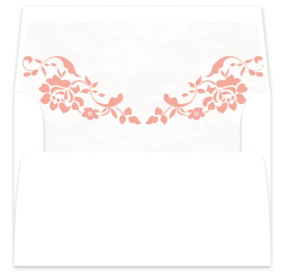 This is a  7⅝" x 7⅞" Envelope Liners (ELA) called Vintage Applique printed in full color