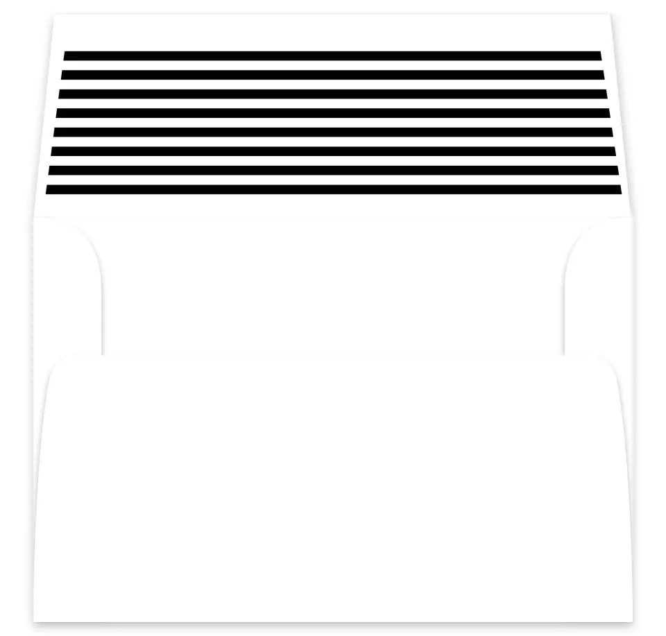This is a  7⅝" x 7⅞" Envelope Liners (ELA) called Modern Typography printed in full color