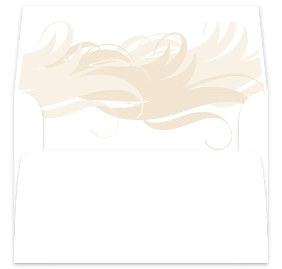 This is a  7⅝" x 7⅞" Envelope Liners (ELA) called Whispering Feather printed in full color