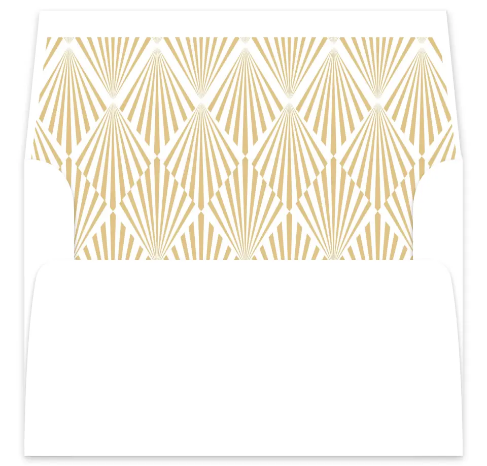 This is a  7⅝" x 7⅞" Envelope Liners (ELA) called Deco Glam printed in full color