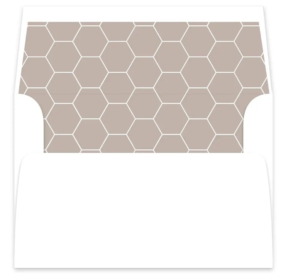 This is a  7⅝" x 7⅞" Envelope Liners (ELA) called Honeycomb Sweetness printed in full color