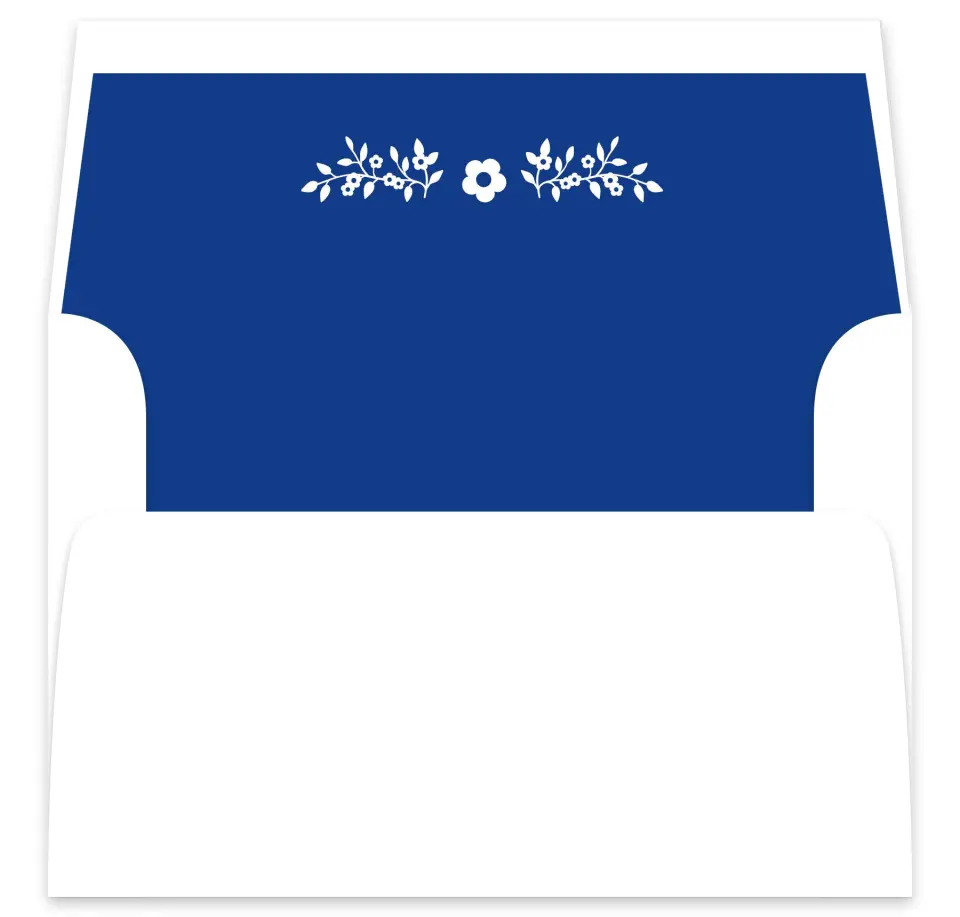 This is a  7⅝" x 7⅞" Envelope Liners (ELA) called Secret Garden printed in full color
