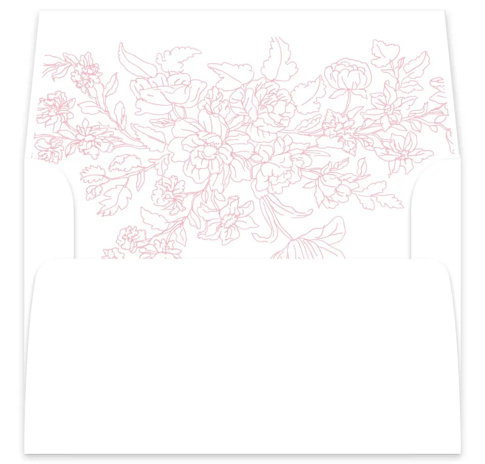 This is a  7⅝" x 7⅞" Envelope Liners (ELA) called Blissfully Sweet printed in full color