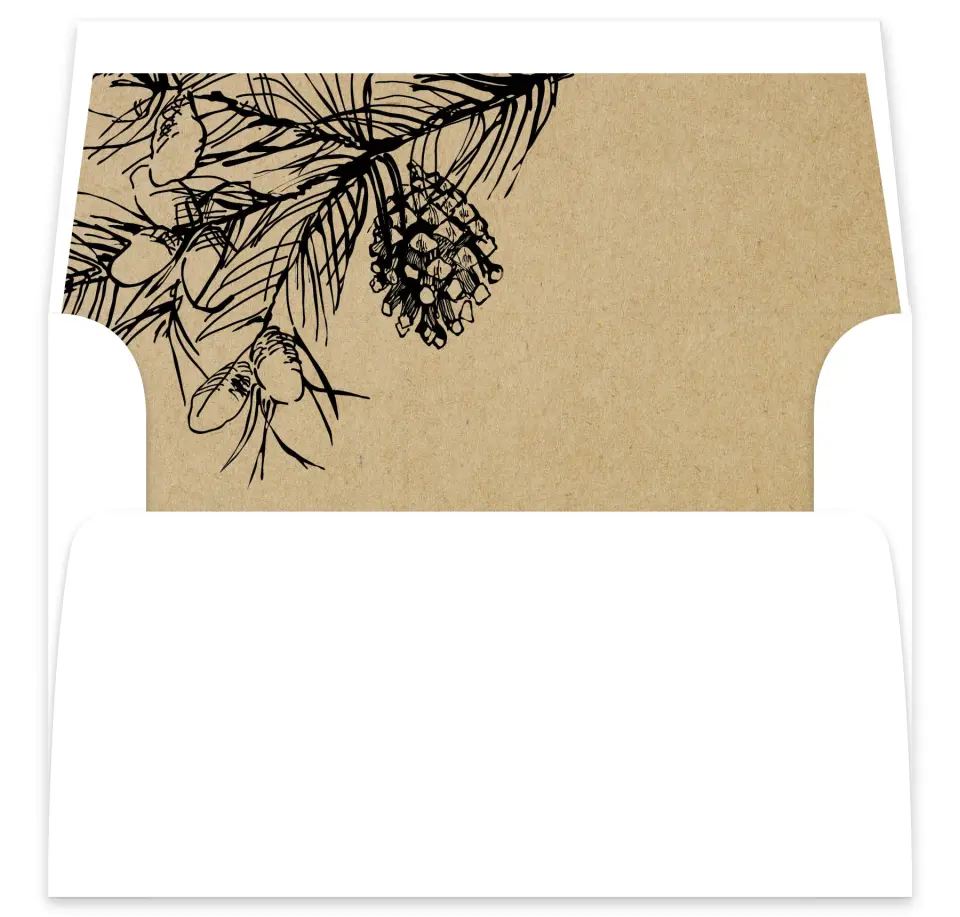 This is a  7⅝" x 7⅞" Envelope Liners (ELA) called Everlasting Love printed in full color