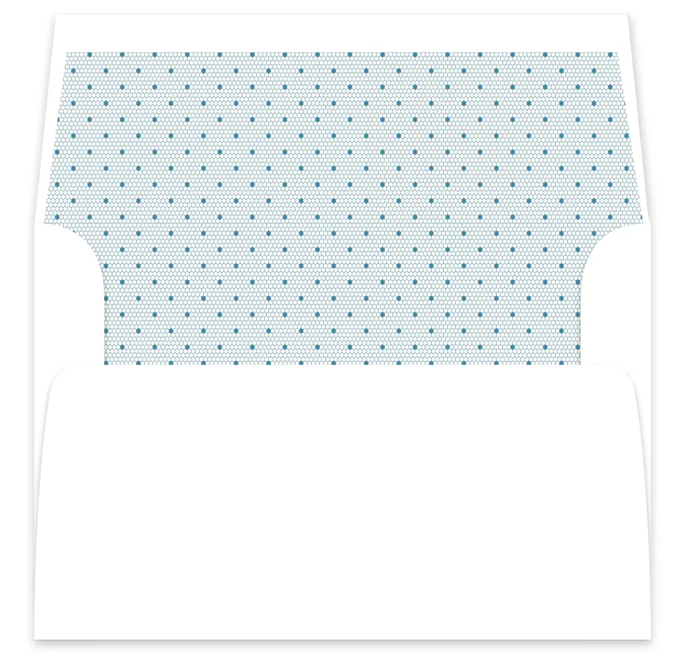 This is a  7⅝" x 7⅞" Envelope Liners (ELA) called Modern Lace printed in full color