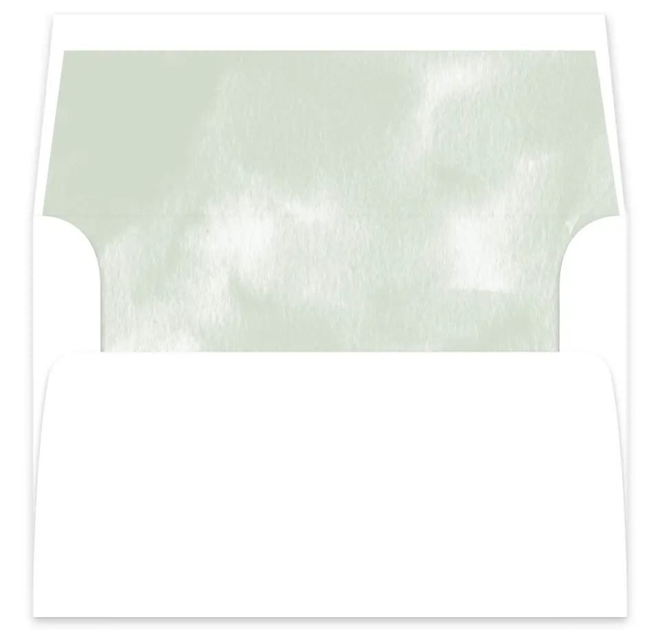 This is a  7⅝" x 7⅞" Envelope Liners (ELA) called Watercolor Laurel printed in full color