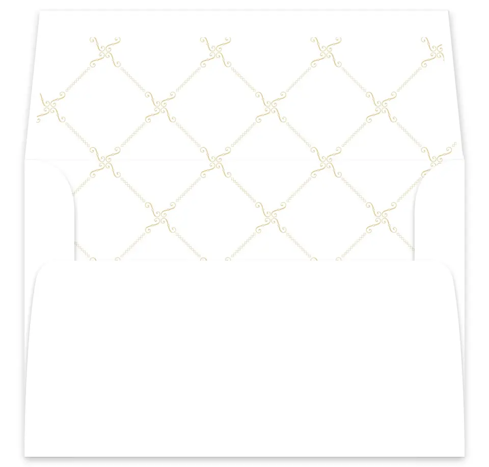 This is a  7⅝" x 7⅞" Envelope Liners (ELA) called Opulence printed in full color