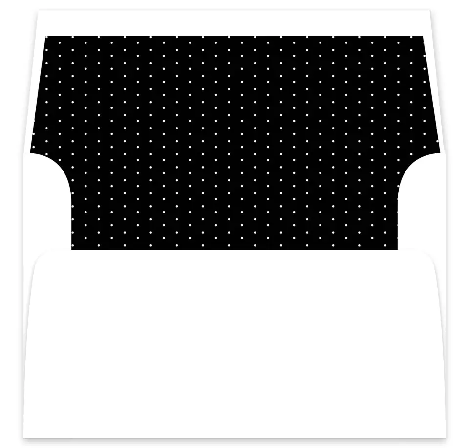 This is a  7⅝" x 7⅞" Envelope Liners (ELA) called Formal Statement printed in full color