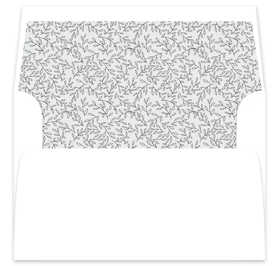 This is a  7⅝" x 7⅞" Envelope Liners (ELA) called Naturally Leaves printed in full color