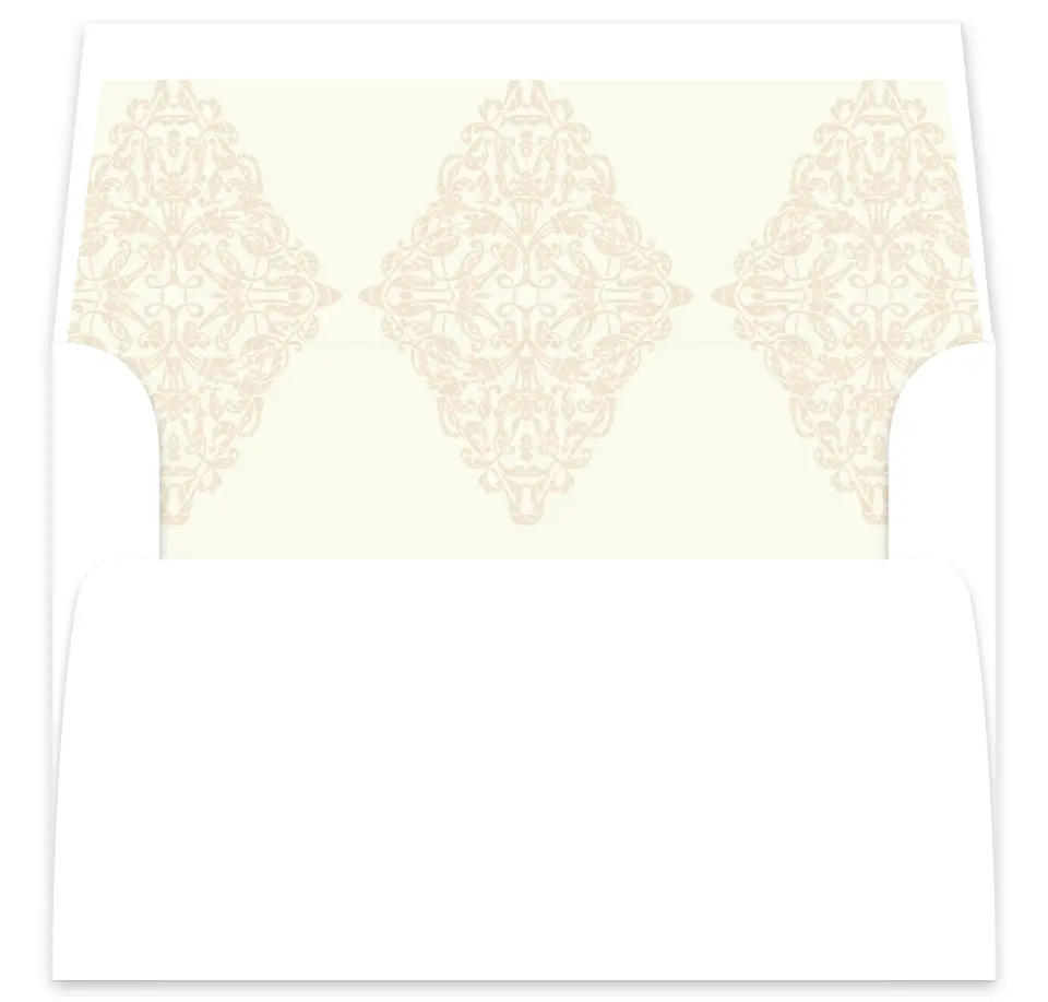 This is a  7⅝" x 7⅞" Envelope Liners (ELA) called Gilded Grace printed in full color