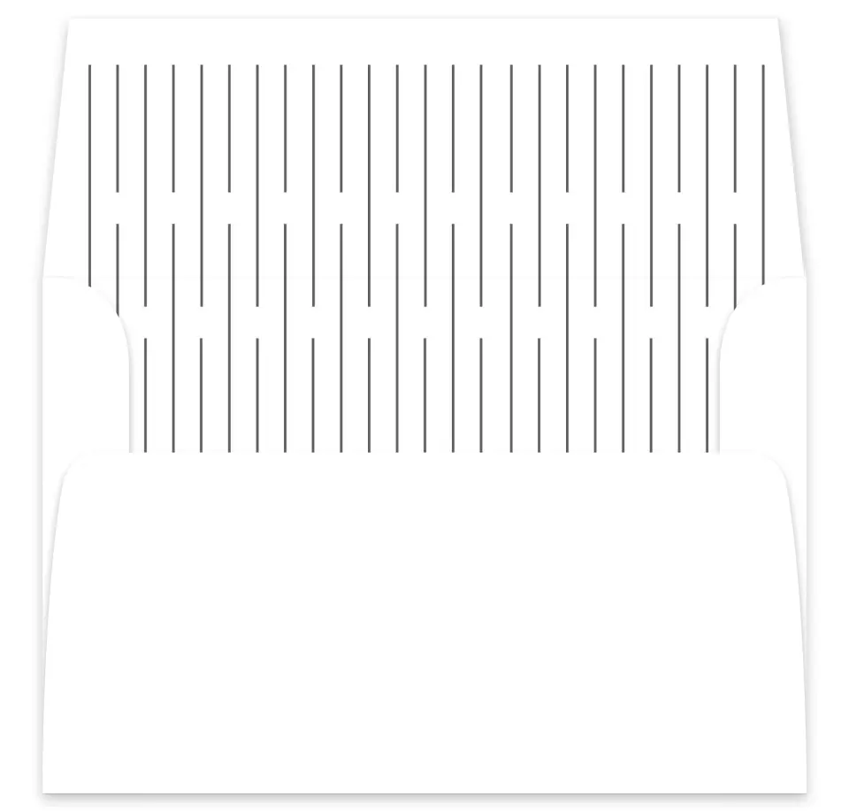 This is a  7⅝" x 7⅞" Envelope Liners (ELA) called Glowing Tracks printed in full color