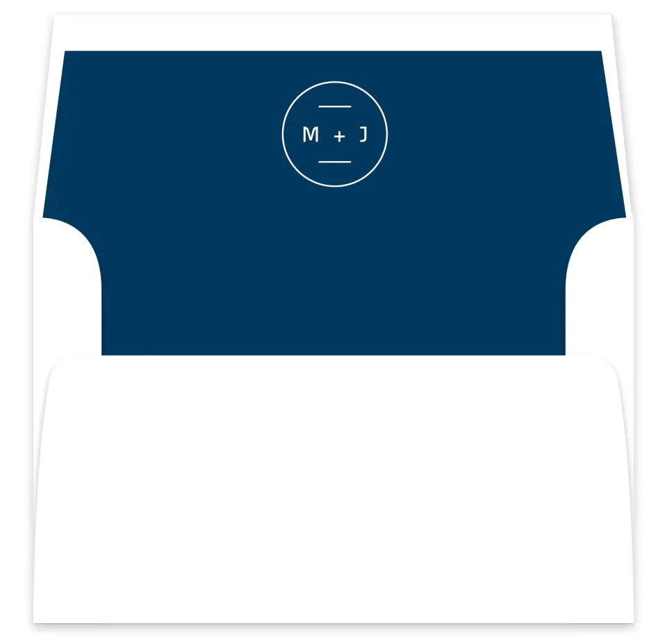 This is a  7⅝" x 7⅞" Envelope Liners (ELA) called Marvelous Monogram printed in full color