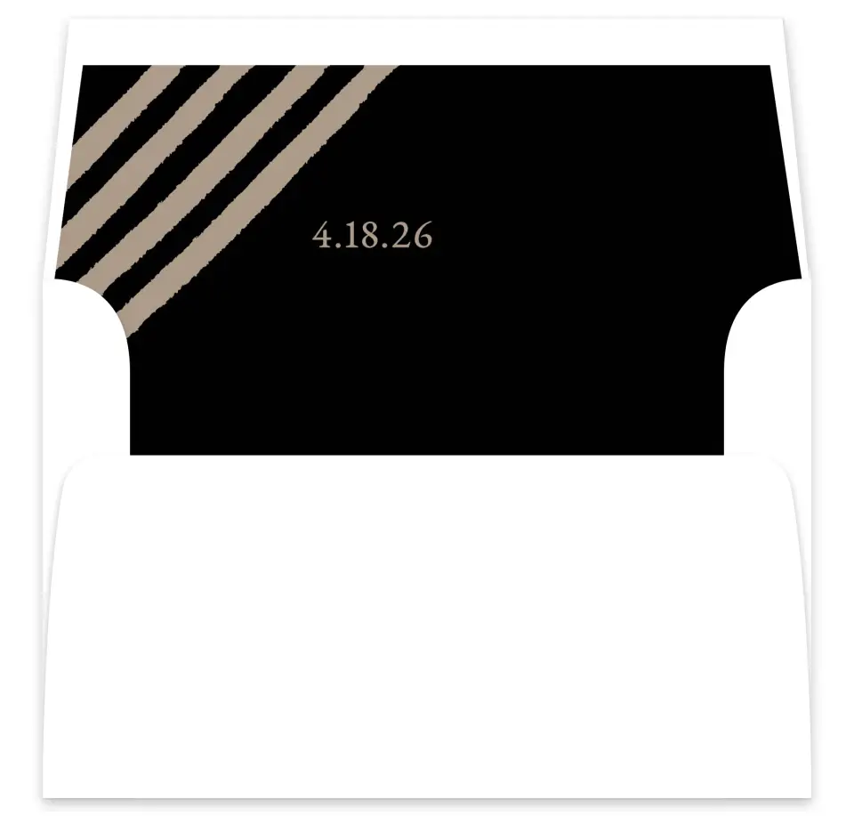 This is a  7⅝" x 7⅞" Envelope Liners (ELA) called Sweetened Stripes printed in full color