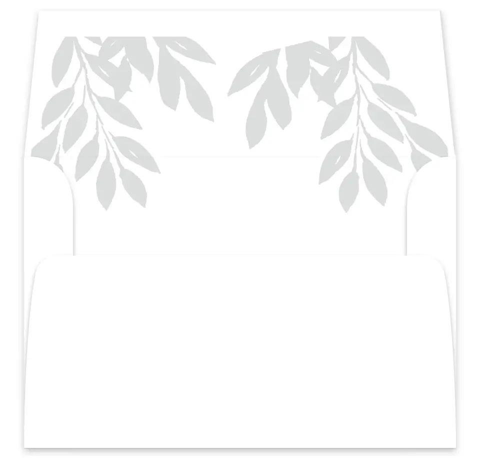 This is a  7⅝" x 7⅞" Envelope Liners (ELA) called Leafy Wonder printed in full color