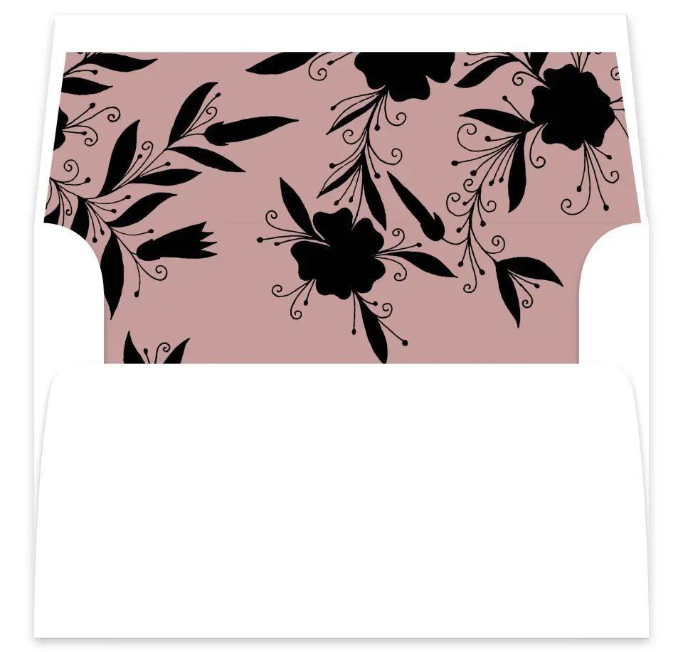 This is a  7⅝" x 7⅞" Envelope Liners (ELA) called Whimsy Wonderland printed in full color