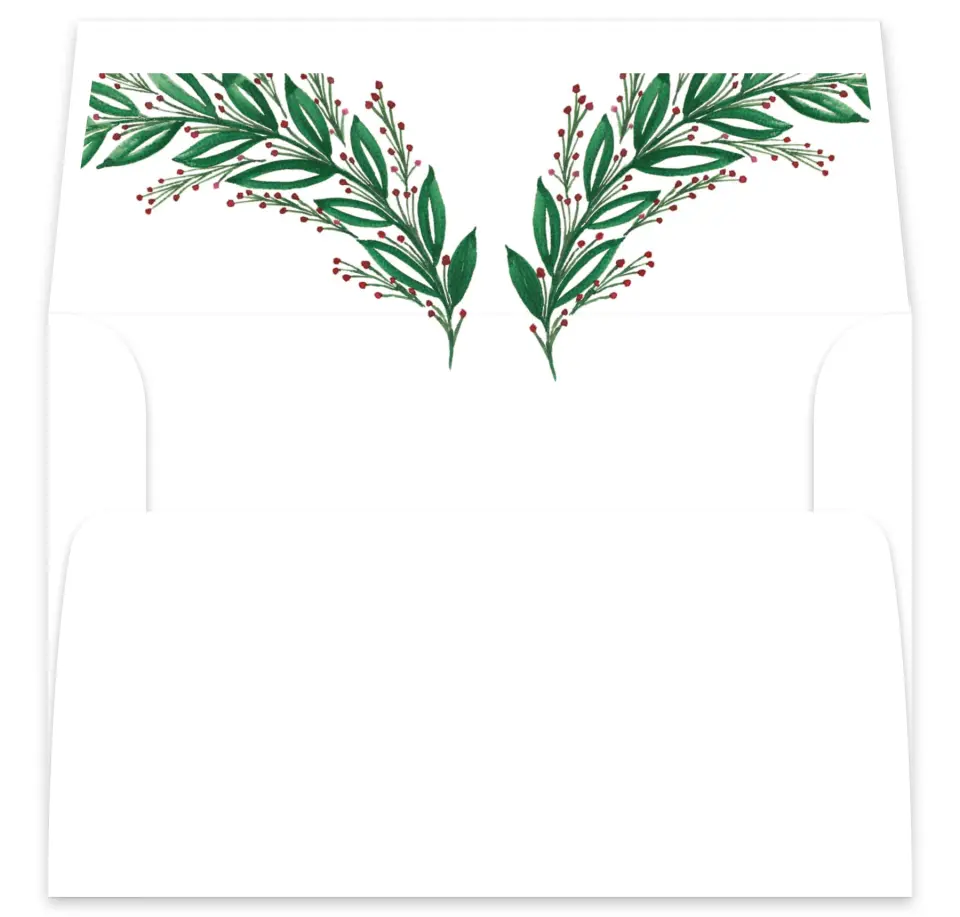 This is a  7⅝" x 7⅞" Envelope Liners (ELA) called Splendid Garland printed in full color