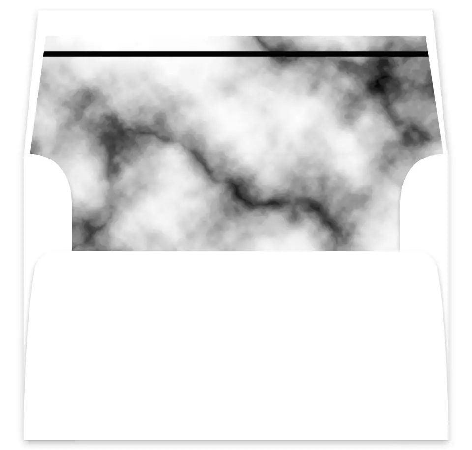 This is a  7⅝" x 7⅞" Envelope Liners (ELA) called Modern Marble printed in full color