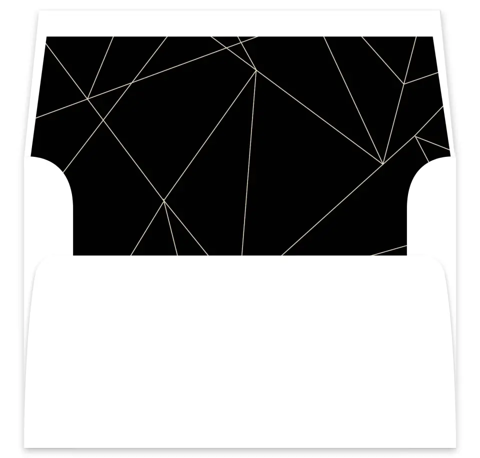 This is a  7⅝" x 7⅞" Envelope Liners (ELA) called Shining Facets printed in full color