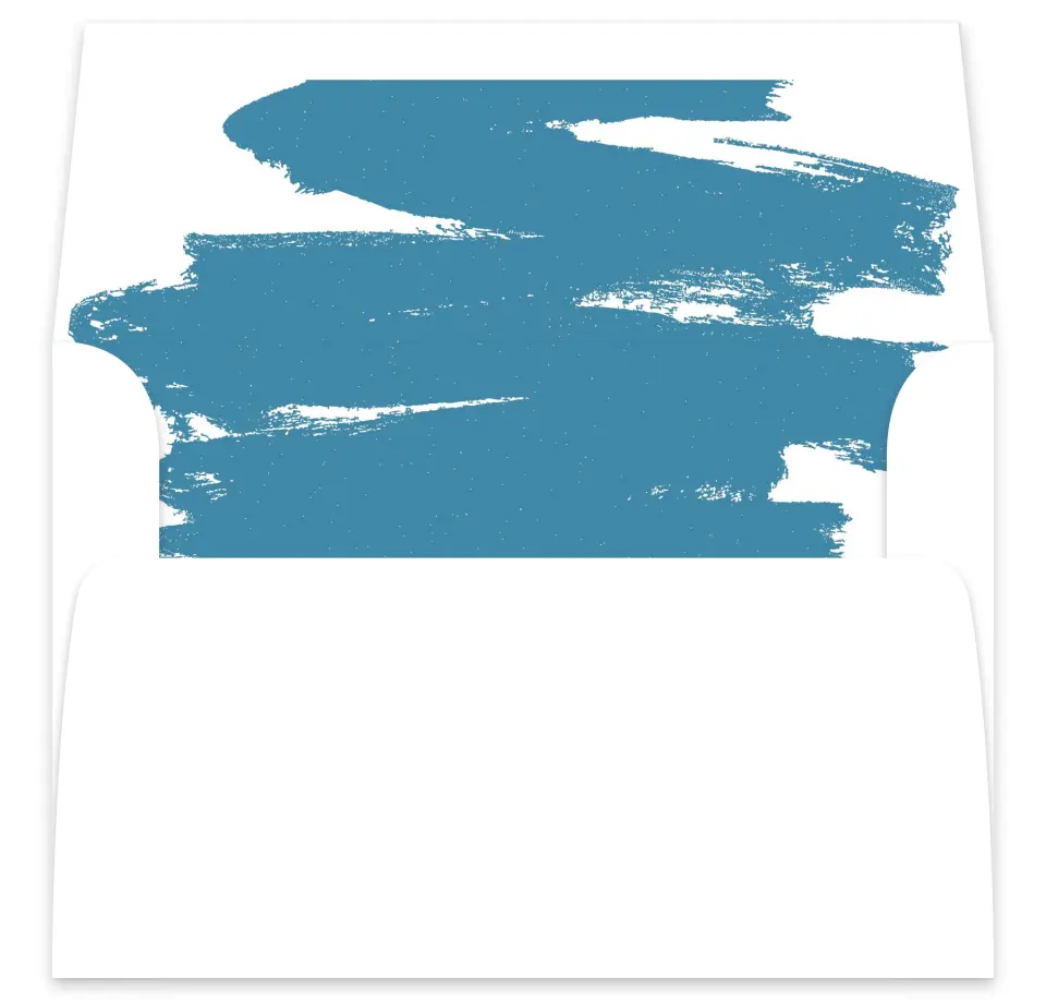 This is a  7⅝" x 7⅞" Envelope Liners (ELA) called Modern Brush printed in full color