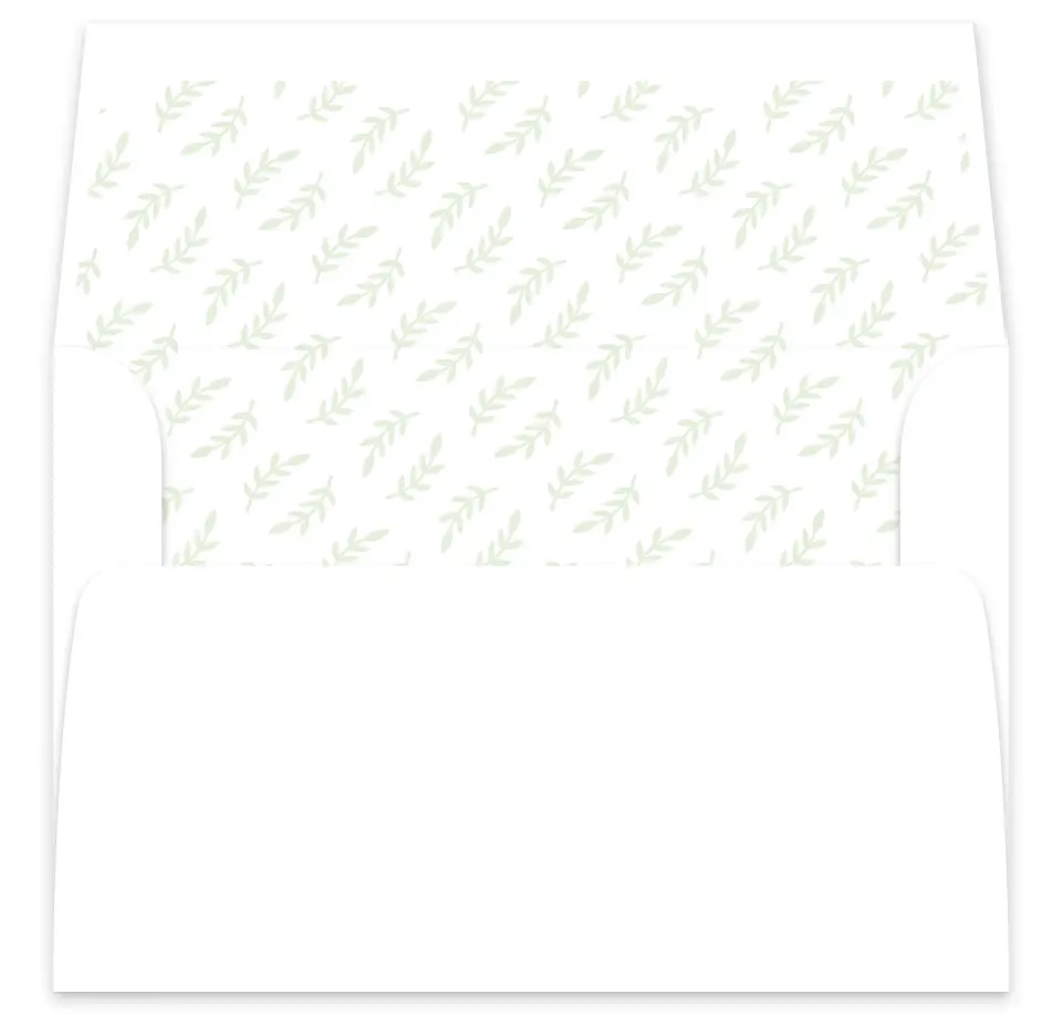 This is a  7⅝" x 7⅞" Envelope Liners (ELA) called Sweet Sprigs printed in full color