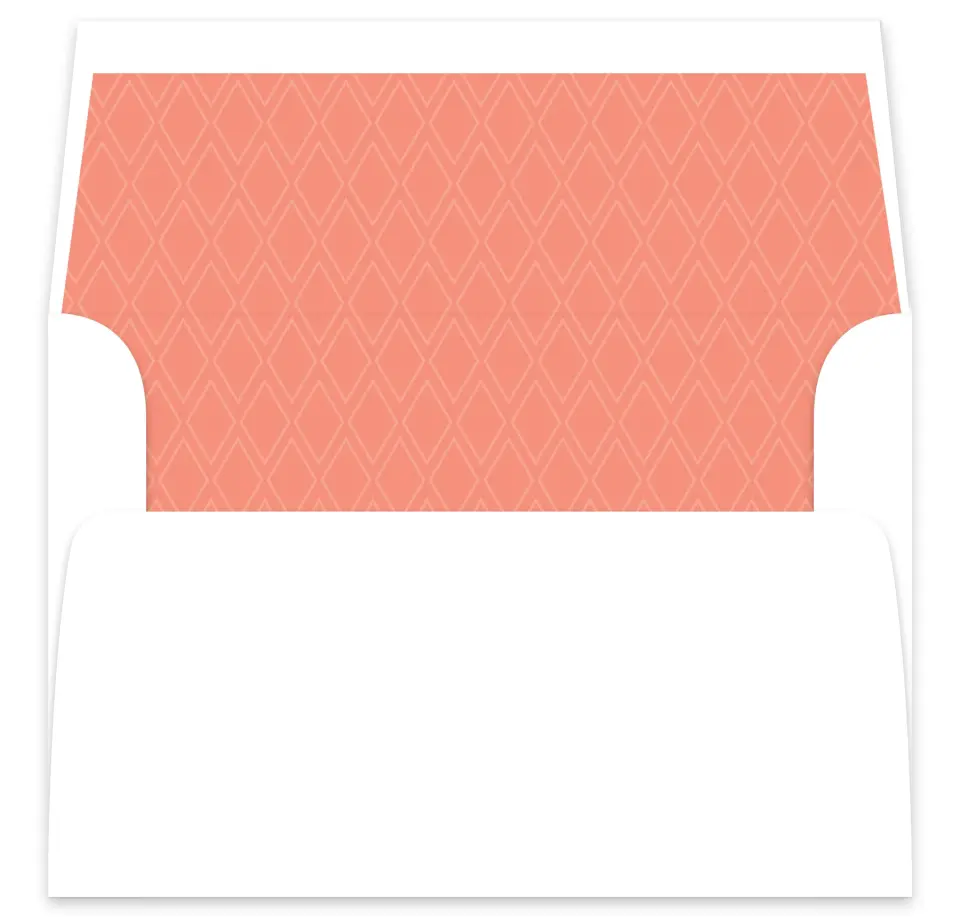 This is a  7⅝" x 7⅞" Envelope Liners (ELA) called Diamond Garden printed in full color