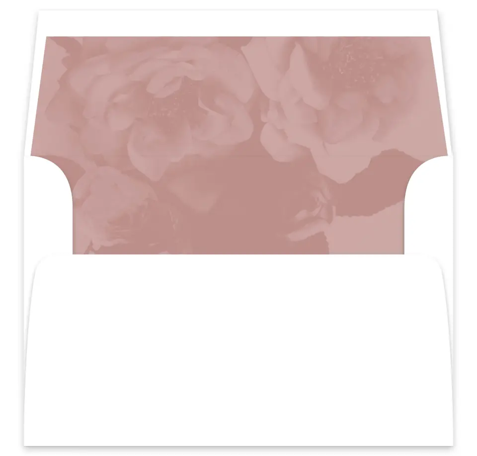 This is a  7⅝" x 7⅞" Envelope Liners (ELA) called Blushing Beauty printed in full color