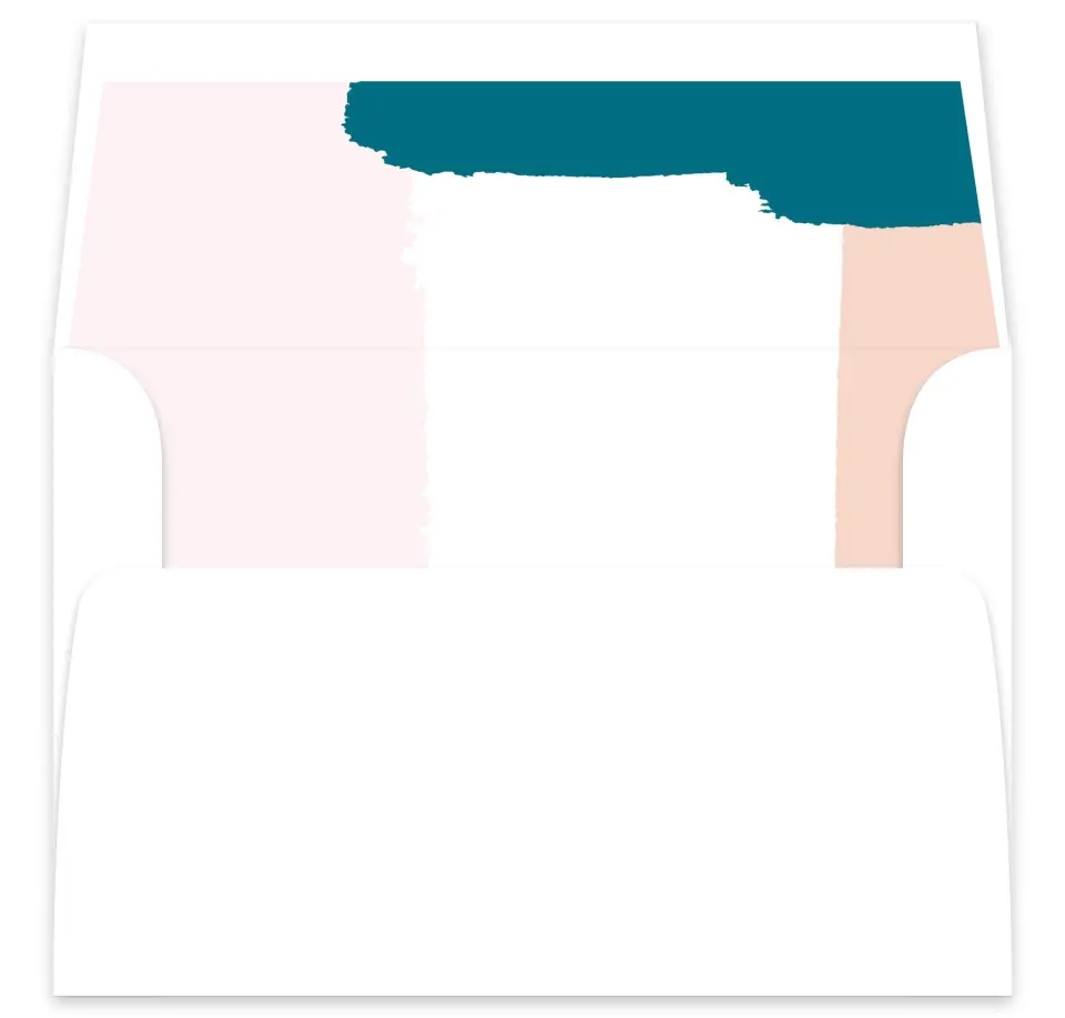 This is a  7⅝" x 7⅞" Envelope Liners (ELA) called Bold Brushstrokes printed in full color