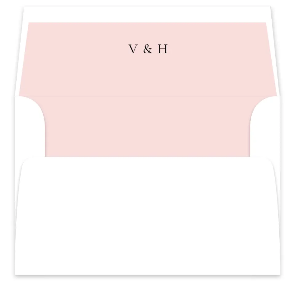 This is a  7⅝" x 7⅞" Envelope Liners (ELA) called Lovely Blush printed in full color