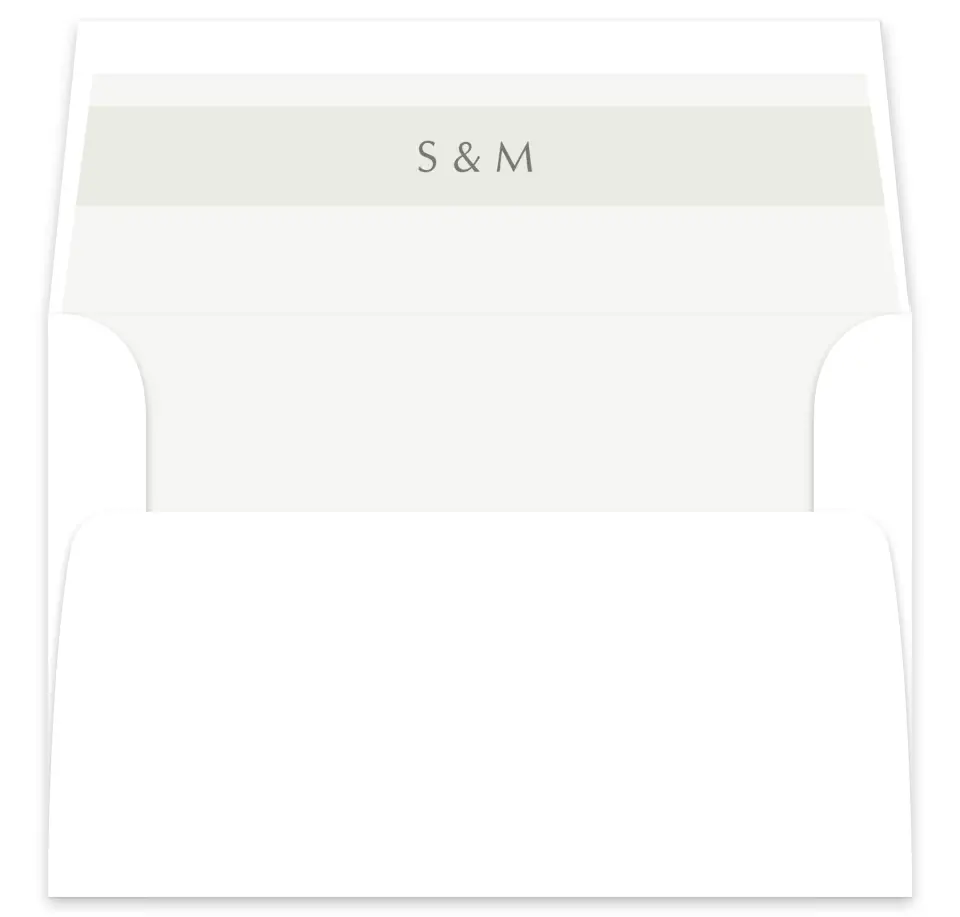 This is a  7⅝" x 7⅞" Envelope Liners (ELA) called Exquisitely Simple printed in full color