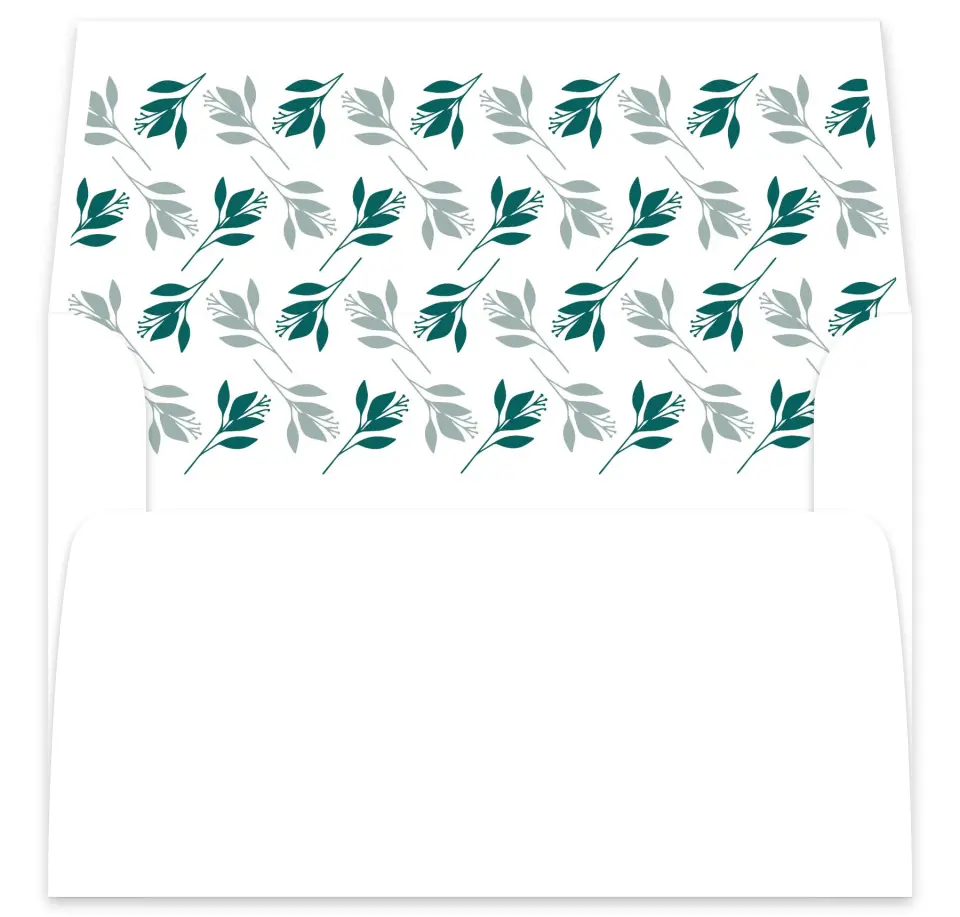 This is a  7⅝" x 7⅞" Envelope Liners (ELA) called Blooming Delight printed in full color