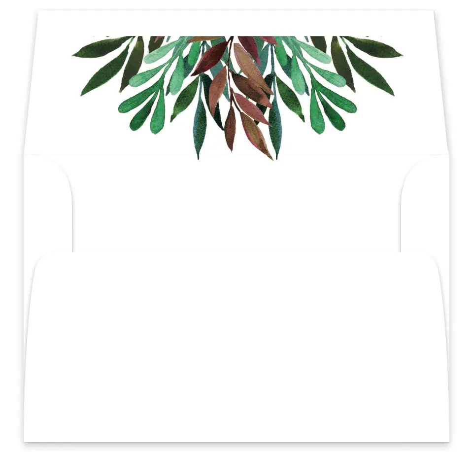 This is a  7⅝" x 7⅞" Envelope Liners (ELA) called Graceful Frame printed in full color