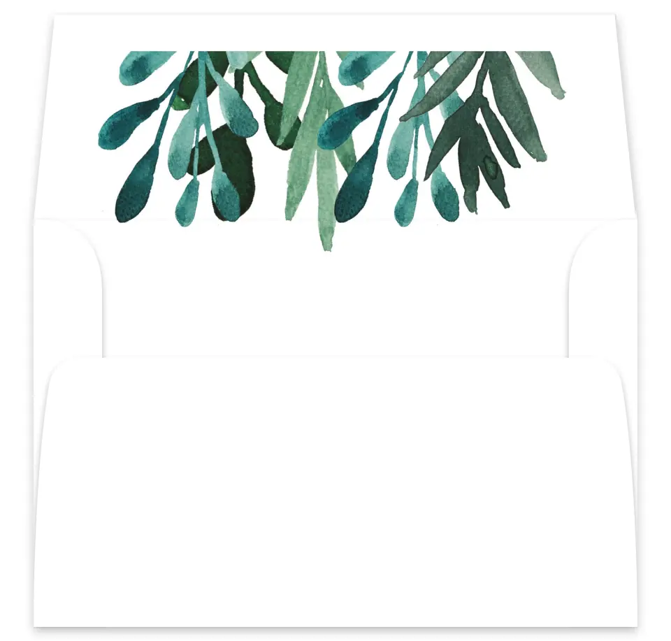 This is a  7⅝" x 7⅞" Envelope Liners (ELA) called Breathtaking Boughs printed in full color