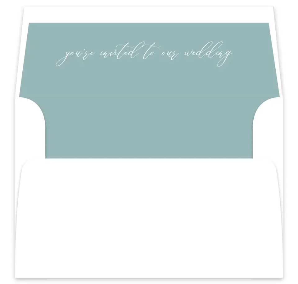 This is a  7⅝" x 7⅞" Envelope Liners (ELA) called Eternal Love printed in full color