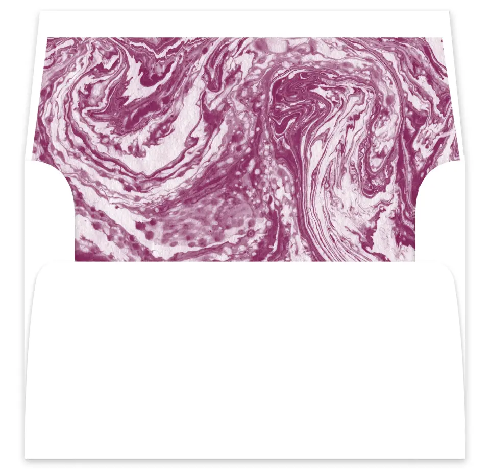 This is a  7⅝" x 7⅞" Envelope Liners (ELA) called Marble Mystique printed in full color